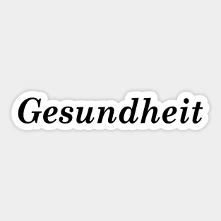 Gesundheit Sticker